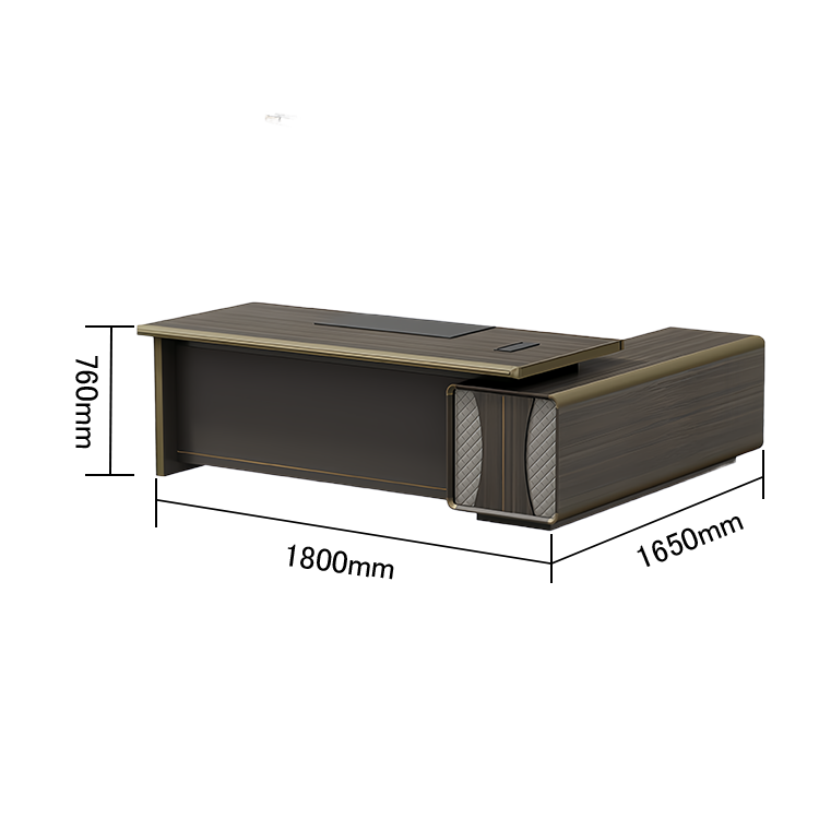エグゼクティブデスク オフィスデスク 社長机 木目調 レザー 配線ボックス 大容量 ウォールナット 重役 カスタマイズ可能 LBZ-N067