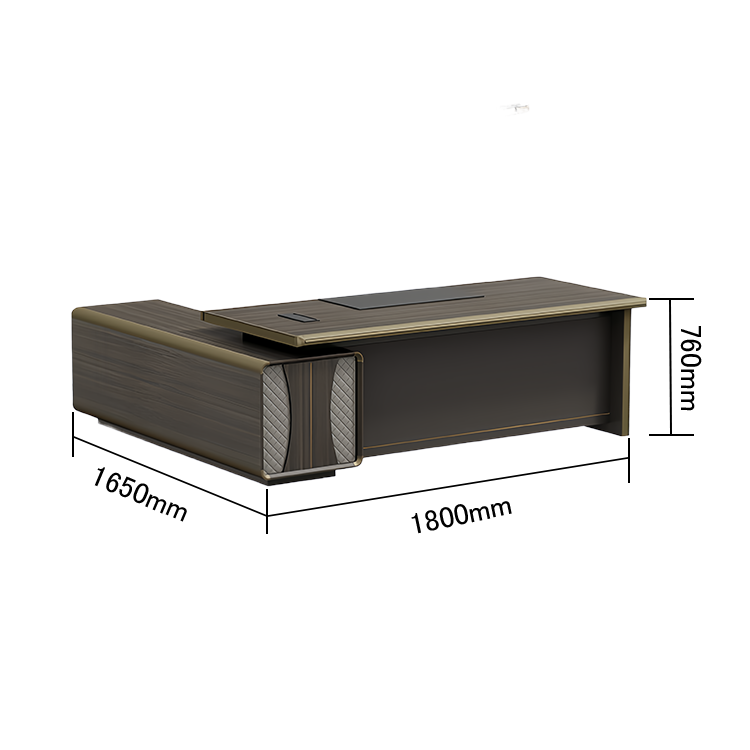 エグゼクティブデスク オフィスデスク 社長机 木目調 レザー 配線ボックス 大容量 ウォールナット 重役 カスタマイズ可能 LBZ-N067