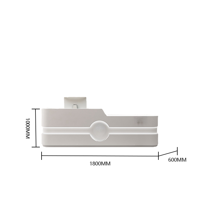 受付カウンター レジカウンター エントランス受付 店舗用 サロン 大容量収納 ベージュ カスタマイズ可能 JDQT-BODS-N004