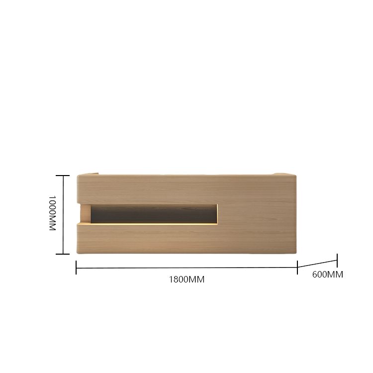 受付カウンター レジカウンター 受付台 エントランス受付 大型 サロン 大容量 グレー カスタマイズ可能 JDQT-BODS-N014