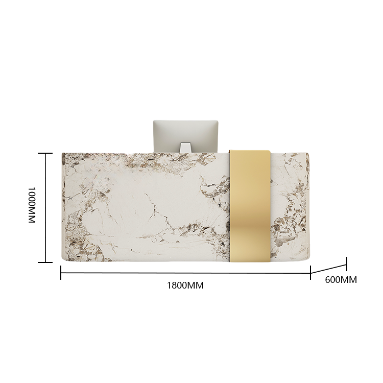 受付カウンター レジカウンター エントランス受付 サロン 扉付き収納 大容量 ベージュ カスタマイズ可能 JDQT-BODS-N016