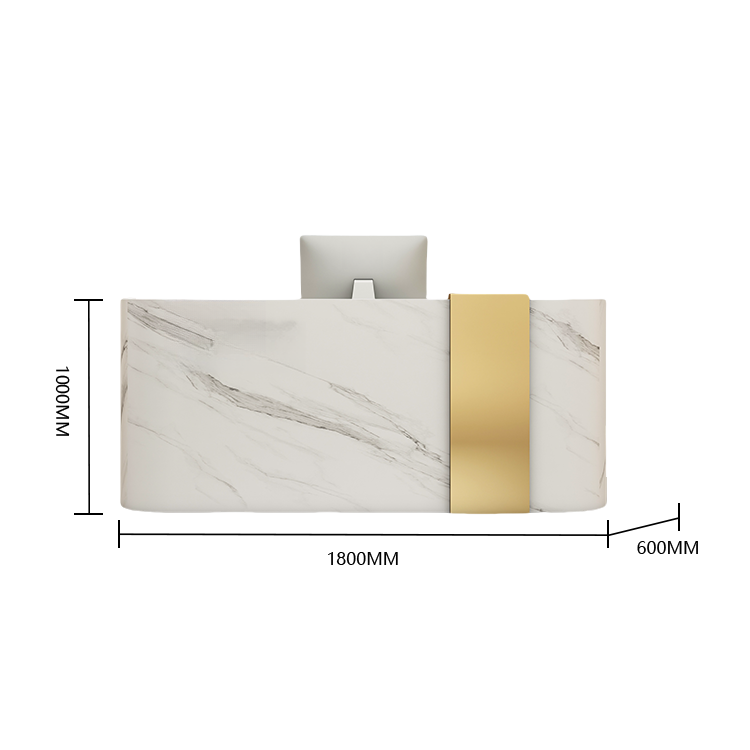 受付カウンター レジカウンター エントランス受付 サロン 扉付き収納 大容量 ベージュ カスタマイズ可能 JDQT-BODS-N016