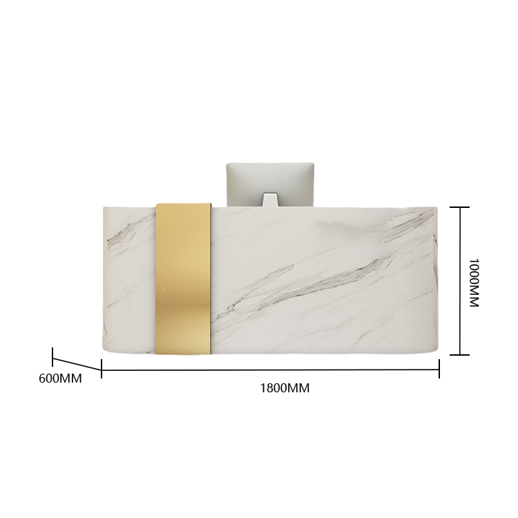 受付カウンター レジカウンター エントランス受付 サロン 扉付き収納 大容量 ベージュ カスタマイズ可能 JDQT-BODS-N016