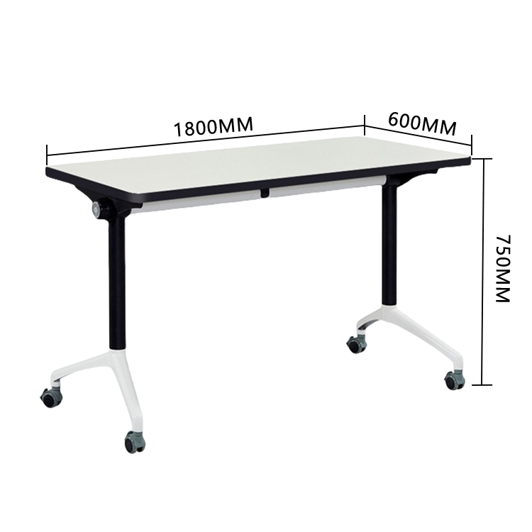 会議テーブル ミーティングテーブル テーブル キャスター 折りたたみ 省スペース シンプル ホワイト カスタマイズ可能 HYZ-N045