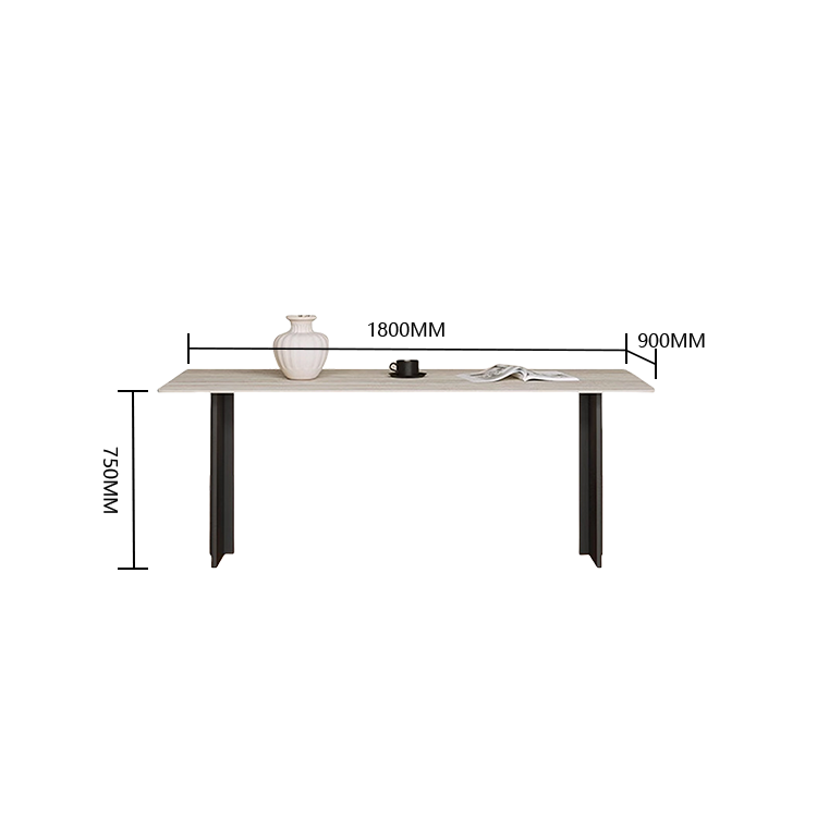 ダイニングテーブル 長方形 食卓 リビングテーブル テーブル キッチン 食事用 リビングルーム 丈夫な脚 広々とした天板 耐荷重性 割れにくい シンプル おしゃれ ホワイトマーブル模様 CZ-N028