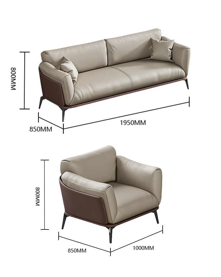 ソファ ストレートソファ 応接ソファ アームソファ オフィスソファ リビング用 受付用 2人掛け アームレスト付き 広い座面 快適な背もたれ 丈夫なフレーム 人間工学 通気性 耐荷重性 おしゃれ 高品質 カーキグレー JDSF-N028