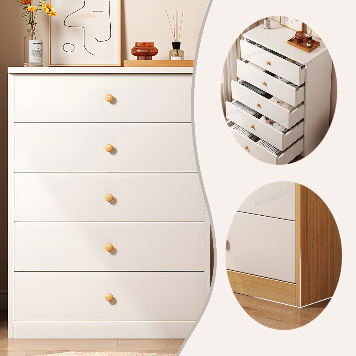 収納庫 棚 収納 キャビネット 収納キャビネット リビング用 室内 大容量 分類収納 引き出し収納 オーク JYCWG-N011