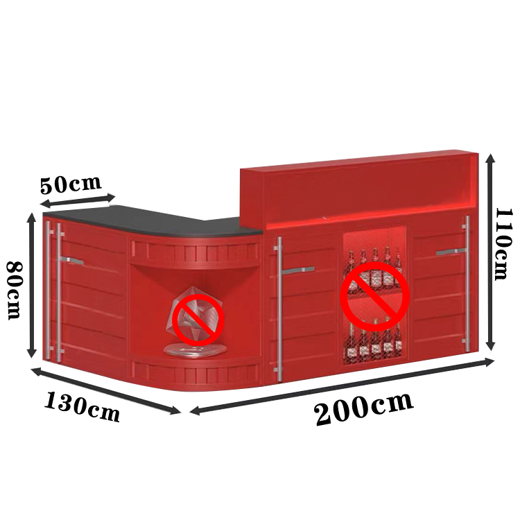 バーカウンター カウンター 受付カウンター 居酒屋カウンター レジカウンター オシャレカウンター 小物置台 広い天板 オープン収納 引き出し付き 大容量収納スペース 高品質 スチール カスタマイズ JDQT-N011