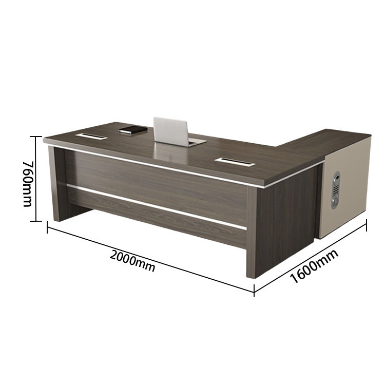 エグゼクティブデスク オフィスデスク 社長机 木製デスク 木目調 鍵付き 配線ボックス 大容量収納 カスタマイズ可能 LBZ-N033