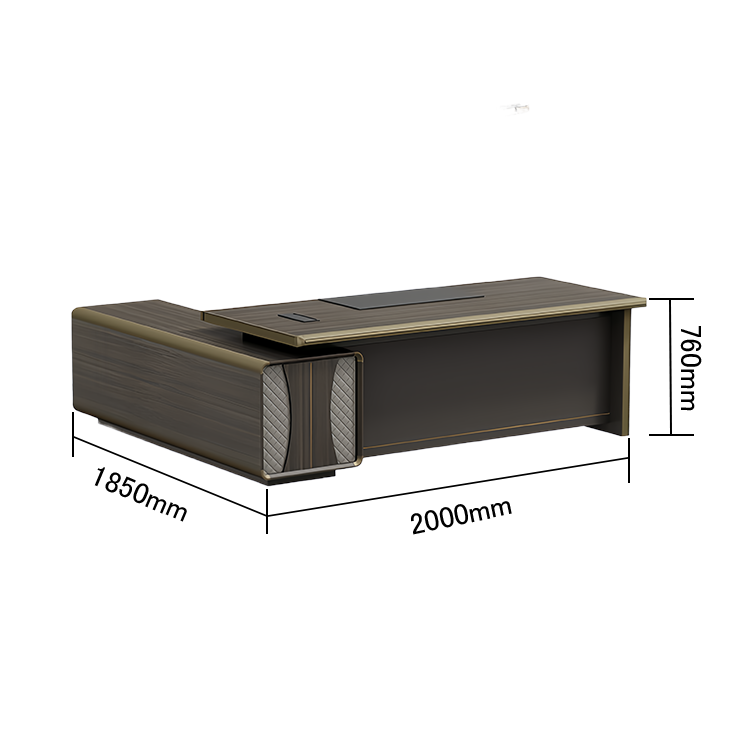 エグゼクティブデスク オフィスデスク 社長机 木目調 レザー 配線ボックス 大容量 ウォールナット 重役 カスタマイズ可能 LBZ-N067