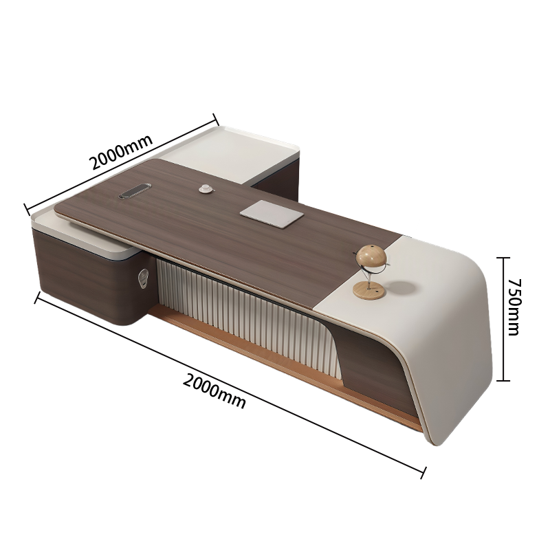 エグゼクティブデスク ワークデスク オフィスデスク 社長机 LEDライト ダイヤル錠 充電便利 高荷重性 カスタマイズ可能 LBZ-N069