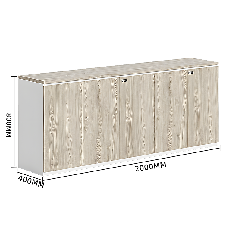 木製キャビネット 収納キャビネット 扉付き収納 ダイヤル錠 可動棚板 大容量収納 シンプル オーク カスタマイズ可能 BGCWG-N018