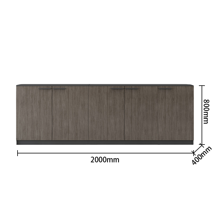 オフィスキャビネット オフィス収納 収納家具 オフィス用 大容量収納 収納庫 ウォールナット グレー カスタマイズ可能 BGCWG-N070