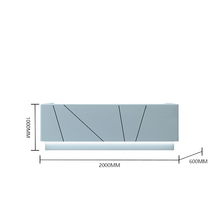 受付カウンター レジカウンター 受付台 大型カウンター サロン 大容量収納 エレガント ベージュ カスタマイズ可能 JDQT-BODS-N011