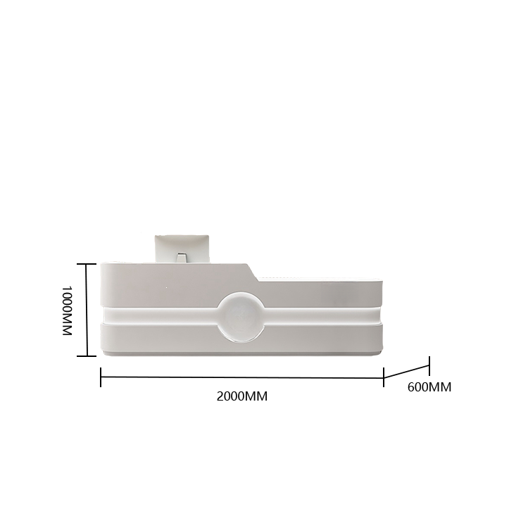 受付カウンター レジカウンター エントランス受付 店舗用 サロン 大容量収納 ベージュ カスタマイズ可能 JDQT-BODS-N004