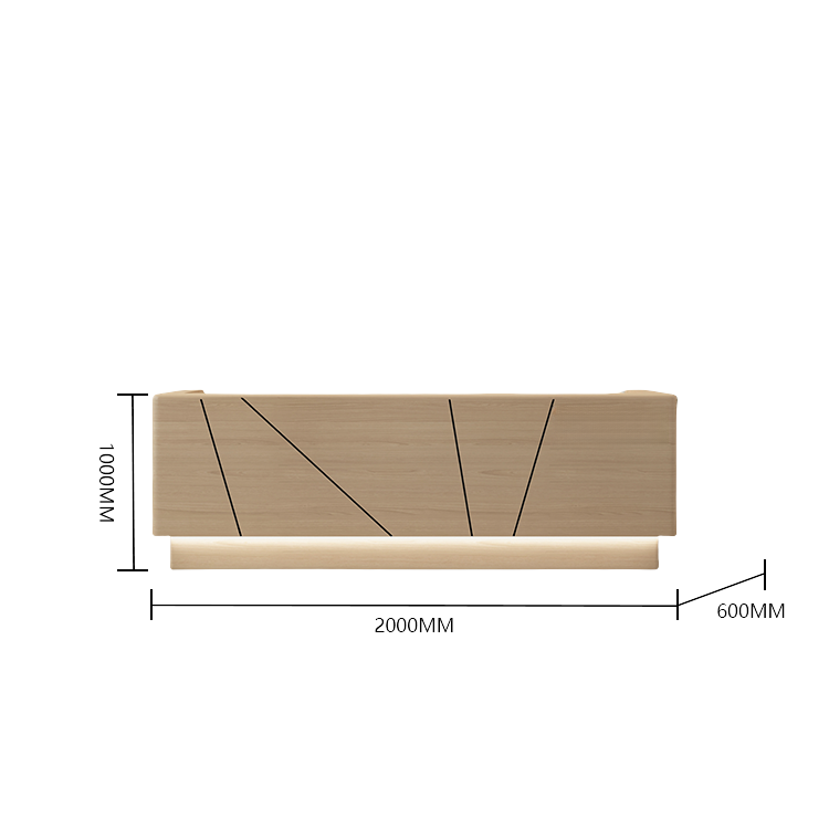 受付カウンター レジカウンター 受付台 大型カウンター サロン 大容量収納 エレガント ベージュ カスタマイズ可能 JDQT-BODS-N011