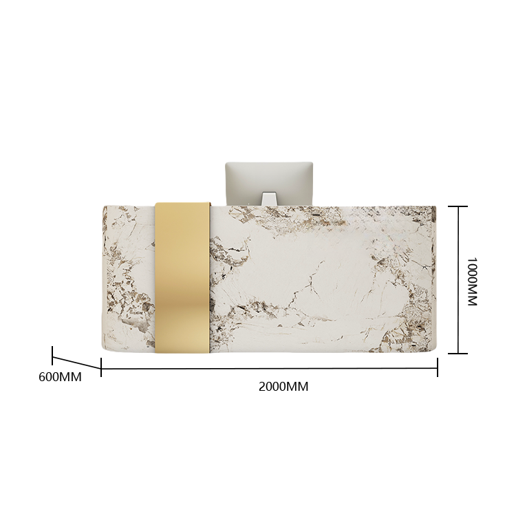 受付カウンター レジカウンター エントランス受付 サロン 扉付き収納 大容量 ベージュ カスタマイズ可能 JDQT-BODS-N016