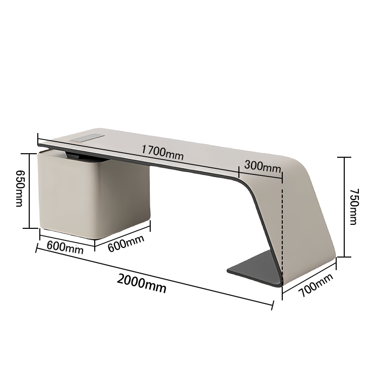 エグゼクティブデスク ワークデスク オフィスデスク デスク 役員デスク 焼付塗装 PC収納 引き出し カスタマイズ可能 LBZ-N052