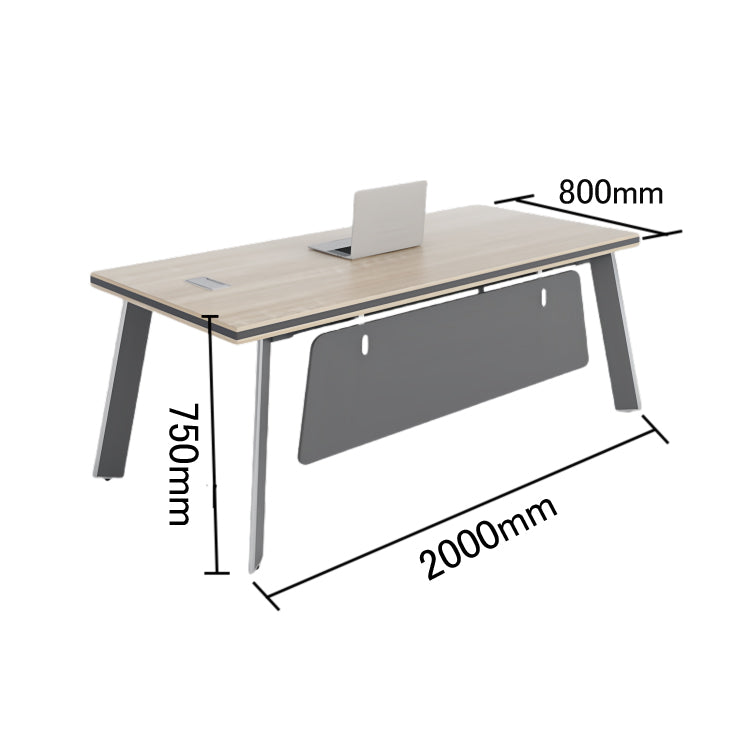 エグゼクティブデスク オフィスデスク 事務用 引き出し 配線ボックス 鍵付き シンプル ウォールナット カスタマイズ可能 LBZ-N032