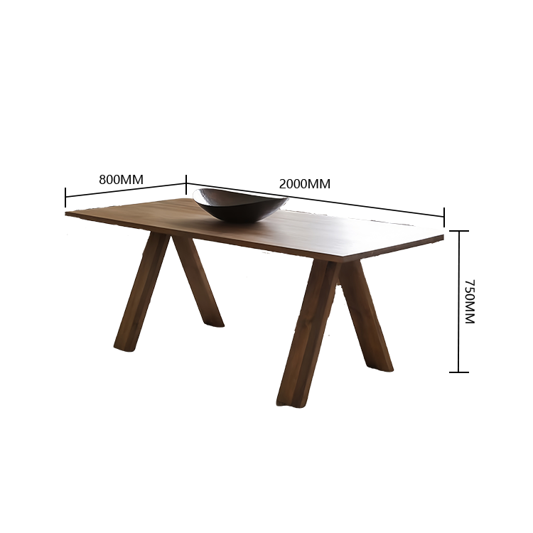 ダイニングテーブル 木製テーブル 長方形 食卓 パイン材 お手入れ簡単 重厚感 シンプル ウォールナット カスタマイズ可能 CZ-N037