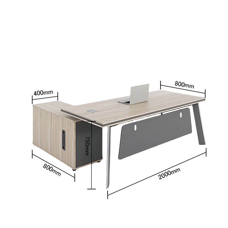 エグゼクティブデスク オフィスデスク 事務用 引き出し 配線ボックス 鍵付き シンプル ウォールナット カスタマイズ可能 LBZ-N032