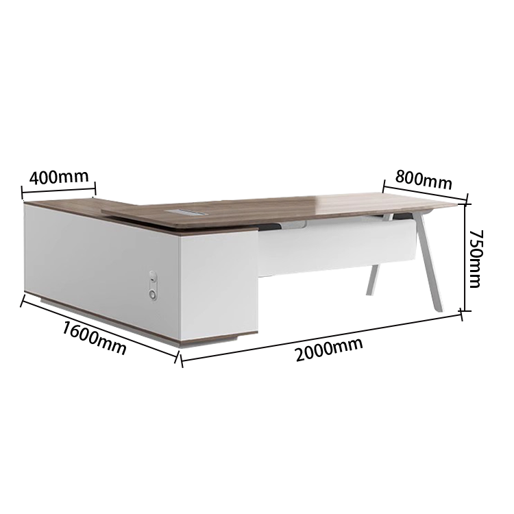 デスク オフィスデスク エグゼクティブデスク 事務机 キャビネット ダイヤル錠 幕板付き 配線ボックス カスタマイズ可能 LBZ-N001