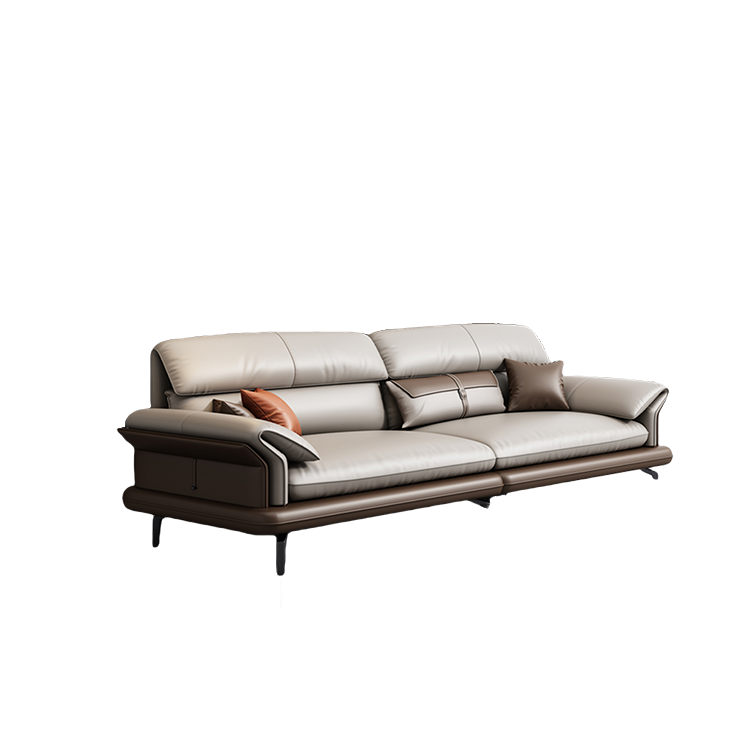 応接ソファ レザーソファ リビング用 1人掛け 3人掛け パイン材フレーム 人間工学 通気性 おしゃれ シンプル カーキ JDSF-N027