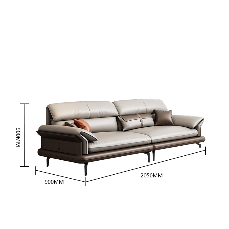 応接ソファ レザーソファ リビング用 1人掛け 3人掛け パイン材フレーム 人間工学 通気性 おしゃれ シンプル カーキ JDSF-N027