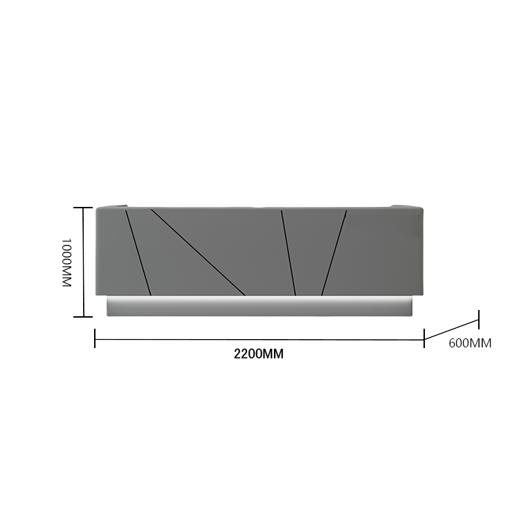 受付カウンター レジカウンター 受付台 大型カウンター サロン 大容量収納 エレガント ベージュ カスタマイズ可能 JDQT-BODS-N011