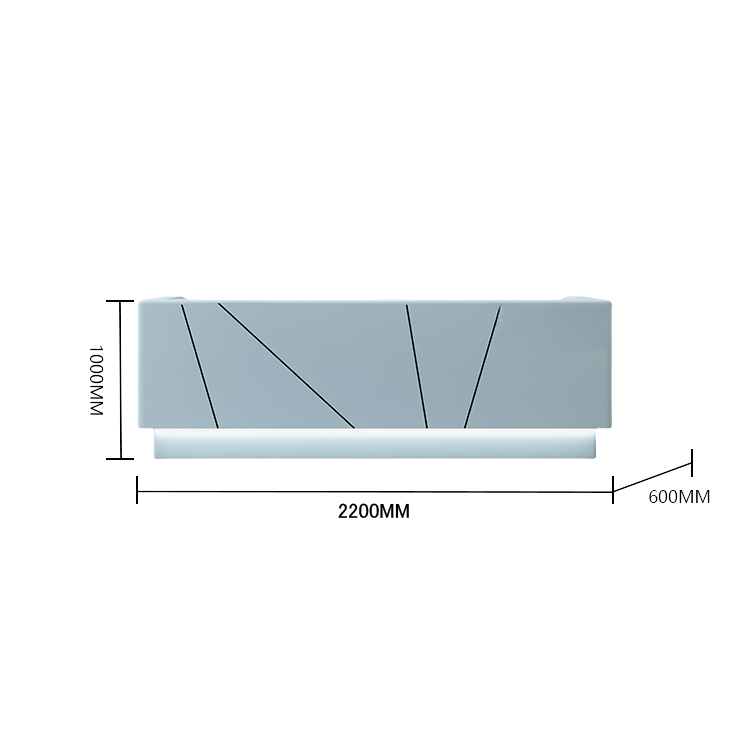 受付カウンター レジカウンター 受付台 大型カウンター サロン 大容量収納 エレガント ベージュ カスタマイズ可能 JDQT-BODS-N011
