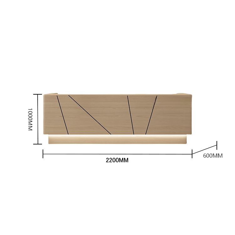 受付カウンター レジカウンター 受付台 大型カウンター サロン 大容量収納 エレガント ベージュ カスタマイズ可能 JDQT-BODS-N011