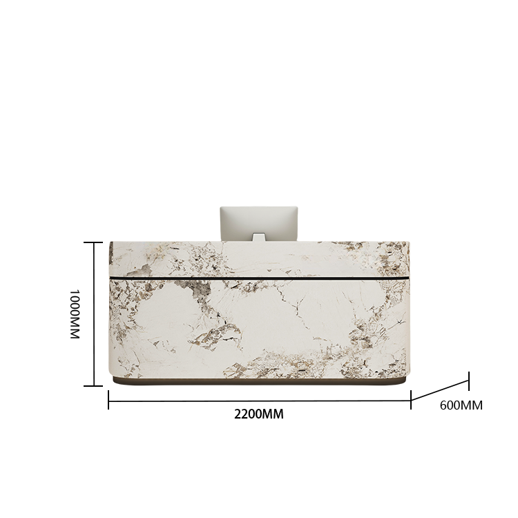 受付台 レジカウンター 大型 サロン 引き出し 焼付塗装 大容量収納 おしゃれ ベージュ カスタマイズ可能 JDQT-BODS-N021