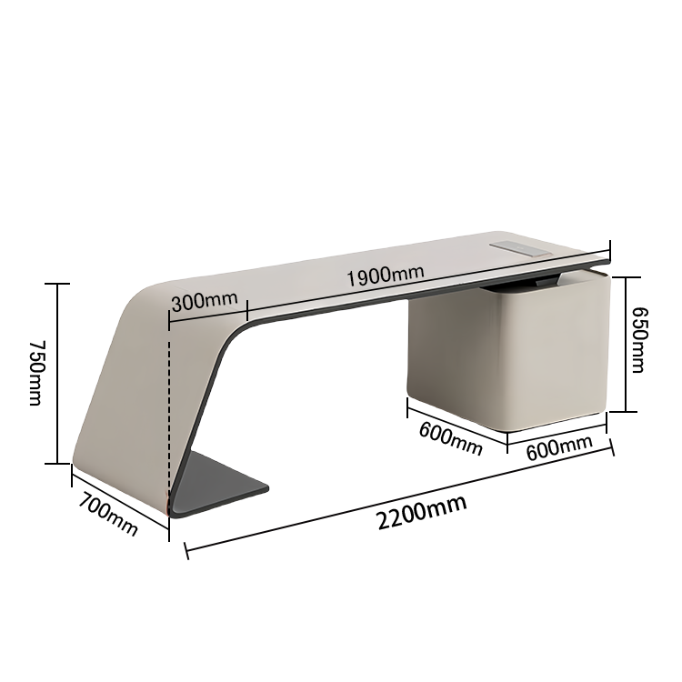 エグゼクティブデスク ワークデスク オフィスデスク デスク 役員デスク 焼付塗装 PC収納 引き出し カスタマイズ可能 LBZ-N052