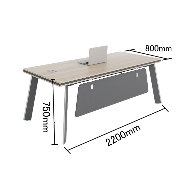 エグゼクティブデスク オフィスデスク 事務用 引き出し 配線ボックス 鍵付き シンプル ウォールナット カスタマイズ可能 LBZ-N032