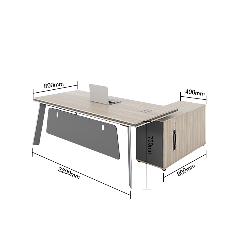 エグゼクティブデスク オフィスデスク 事務用 引き出し 配線ボックス 鍵付き シンプル ウォールナット カスタマイズ可能 LBZ-N032