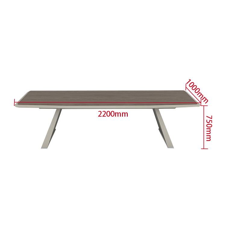 会議テーブル ミーティングテーブル 事務用 会議用 エコボード 焼付塗装 エッジ加工 R仕上げ シンプル カスタマイズ可能 HYZ-N004