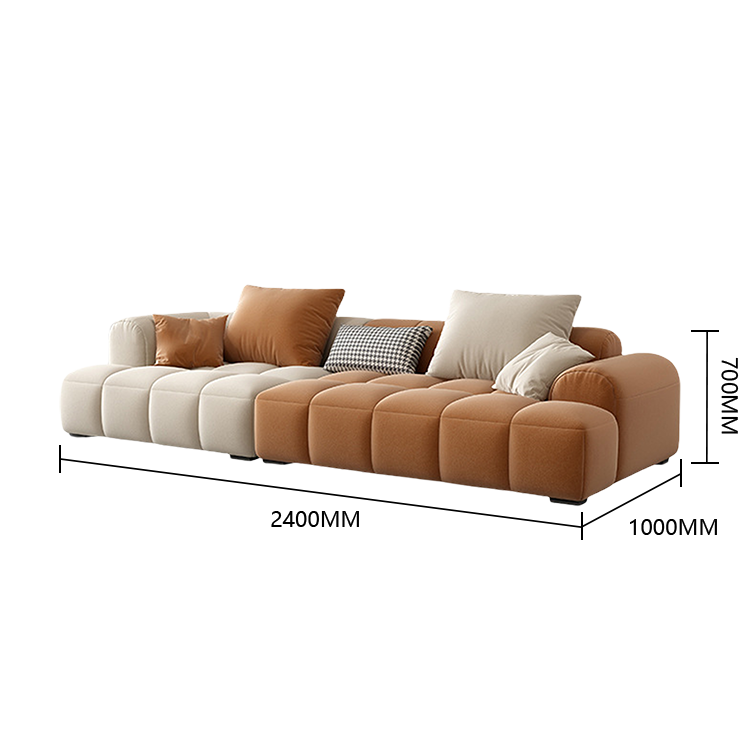 カウチソファ リビングソファ コーナーソファ ロータイプ 4人掛け 3人掛け 人間工学 柔らかい 洗練 カスタマイズ可能 JYSF-N012