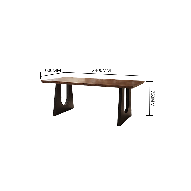 ダイニングテーブル 長方形 食卓 リビングテーブル 学習デスク 作業デスク 木製デスク キッチン 食事用 リビングルーム 勉強用 作業用 在宅用 丈夫な天板 広々とした天板 下肢空間 安定性 耐荷重性 実用 ブラウン CZ-N029