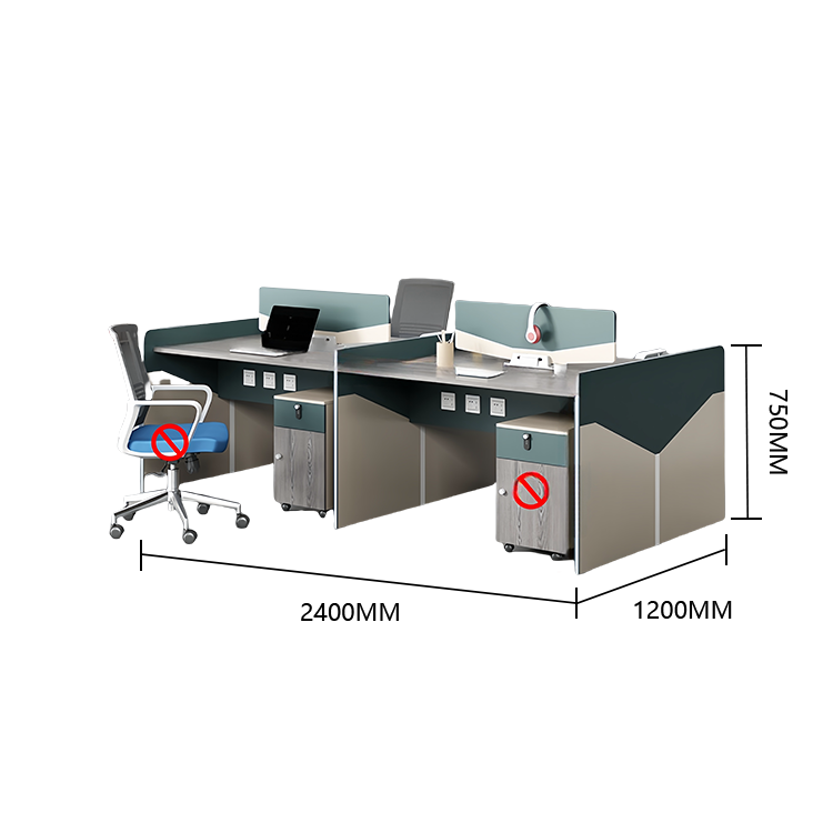 オフィスデスク 事務用デスク 作業机 パソコンデスク パーティション脚 木目調 洗練 おしゃれ シンプル カスタマイズ可能 YGZ-N057