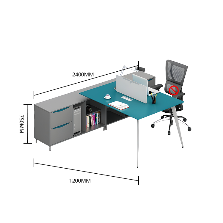 オフィスデスク パソコンデスク 事務机 作業机 ワークデスク 事務用 仕事用 丈夫な脚 PC収納スペース 収納キャビネット付き 広い天板 下肢空間 大容量収納 多目的 厚手の天板 洗練 おしゃれ ブラック カスタマイズ可能 YGZ-XG-N002