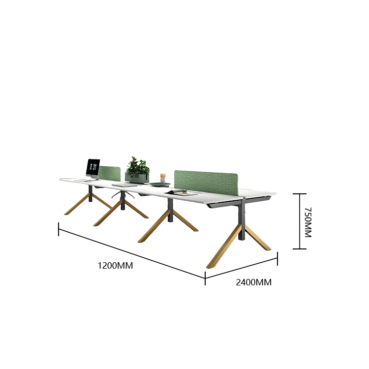 オフィスデスク 役員デスク 大型デスク パソコンデスク 仕事用 作業用 事務用 丈夫な脚 仕切りパネル 広い天板 八字型構造 下肢空間 耐荷重 安定性 おしゃれ 洗練 ナチュラル カスタマイズ可能 YGZ-YDD-N006