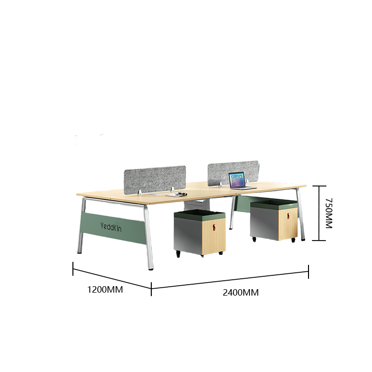 オフィスデスク 役員デスク 大型デスク 作業デスク 仕事用 作業用 事務用 仕切りパネル 広い天板 八字型脚 丈夫 耐荷重 安定性 おしゃれ シンプル ナチュラル カスタマイズ可能 YGZ-YDD-N008