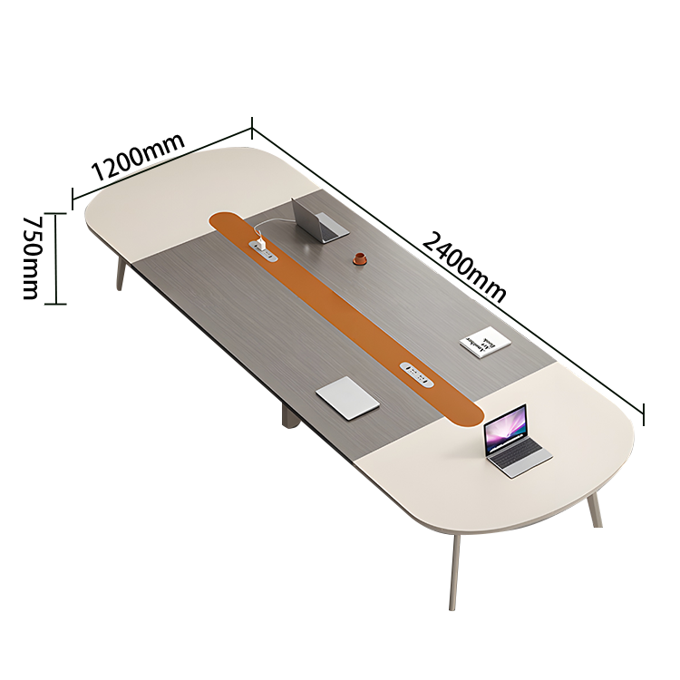 会議テーブル ミーティングテーブル 会議室用 事務用 エッジ加工 シンプル 快適 カーキ ブラック カスタマイズ可能 HYZ-N005