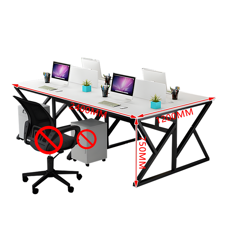 オフィスデスク デスク ワークデスク 自由組み合わせデスク 仕切りパネル 配線穴付き 快適なチェア 厚手の天板 スチール製フレーム 優れた機能性 厚手 シンプル 快適 カスタマイズ可能 YGZ-N024