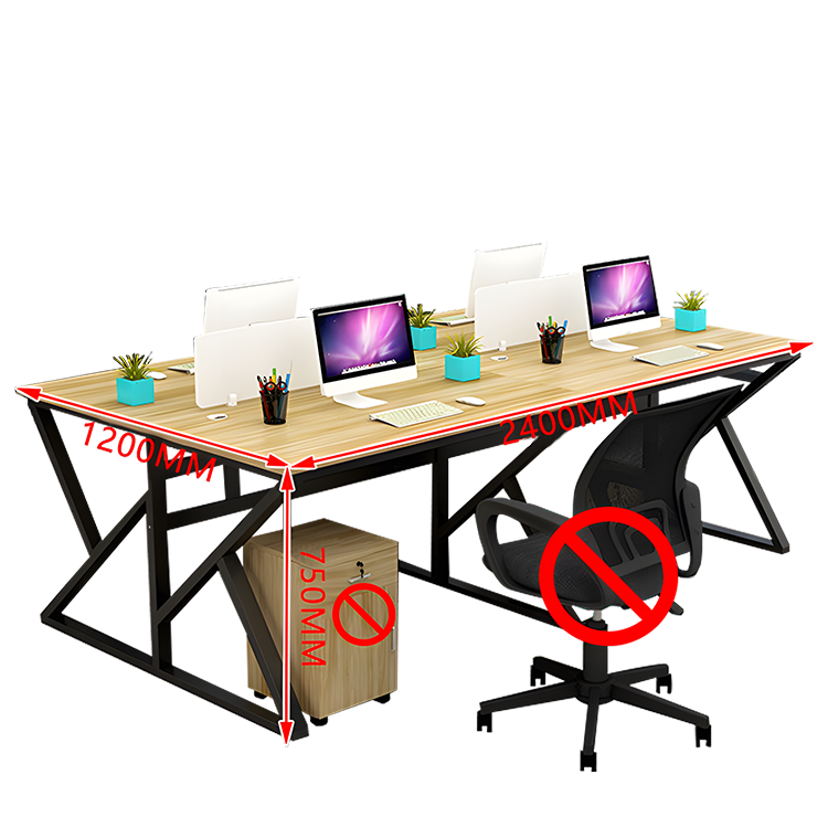 オフィスデスク デスク ワークデスク 自由組み合わせデスク 仕切りパネル 配線穴付き 快適なチェア 厚手の天板 スチール製フレーム 優れた機能性 厚手 シンプル 快適 カスタマイズ可能 YGZ-N024