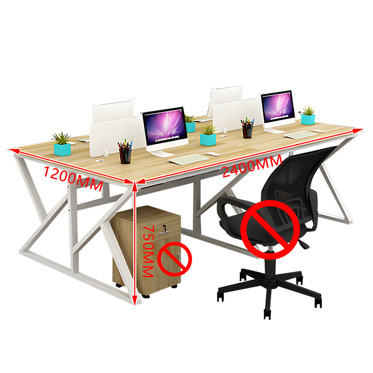オフィスデスク デスク ワークデスク 自由組み合わせデスク 仕切りパネル 配線穴付き 快適なチェア 厚手の天板 スチール製フレーム 優れた機能性 厚手 シンプル 快適 カスタマイズ可能 YGZ-N024