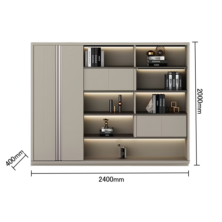 エグゼクティブデスク フローティングトップデスク オフィスデスク 社長用 配線ボックス PC収納 LEDライト おしゃれ LBZ-N054