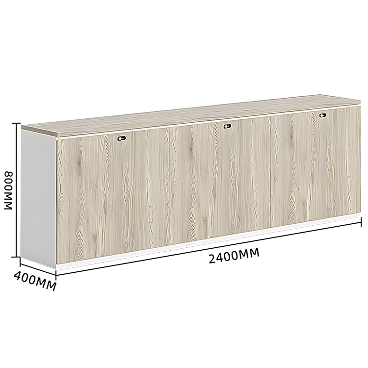 木製キャビネット 収納キャビネット 扉付き収納 ダイヤル錠 可動棚板 大容量収納 シンプル オーク カスタマイズ可能 BGCWG-N018