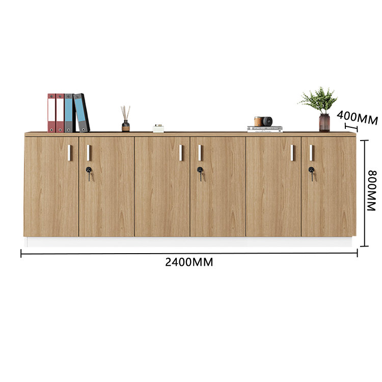 収納キャビネット オフィスキャビネット 鍵付き 引き出し 大容量収納 シンプル ウォールナット カスタマイズ可能 BGCWG-N043