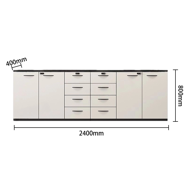 多目的な収納 ファイル収納 オフィスキャビネット オフィス用 大容量収納 ダイヤル錠 引き出し ホワイト タマイズ可能 BGCWG-N064